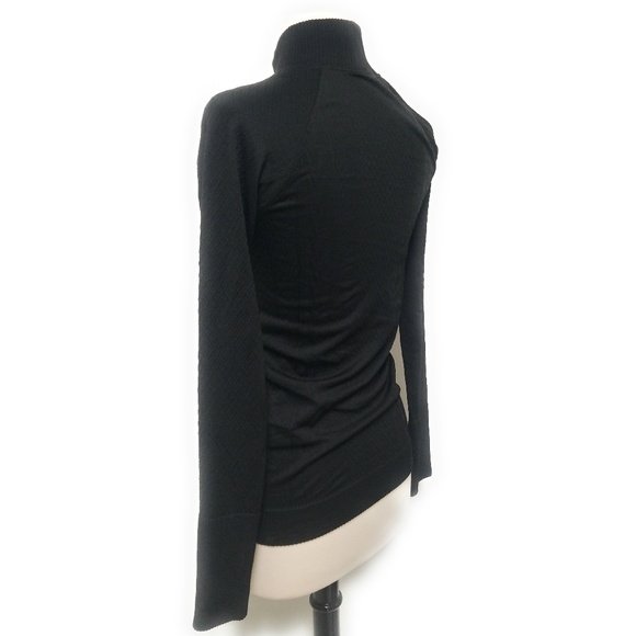LULULEMON Rest Less Textured Black Mock Neck Top S - Picture 5 of 8